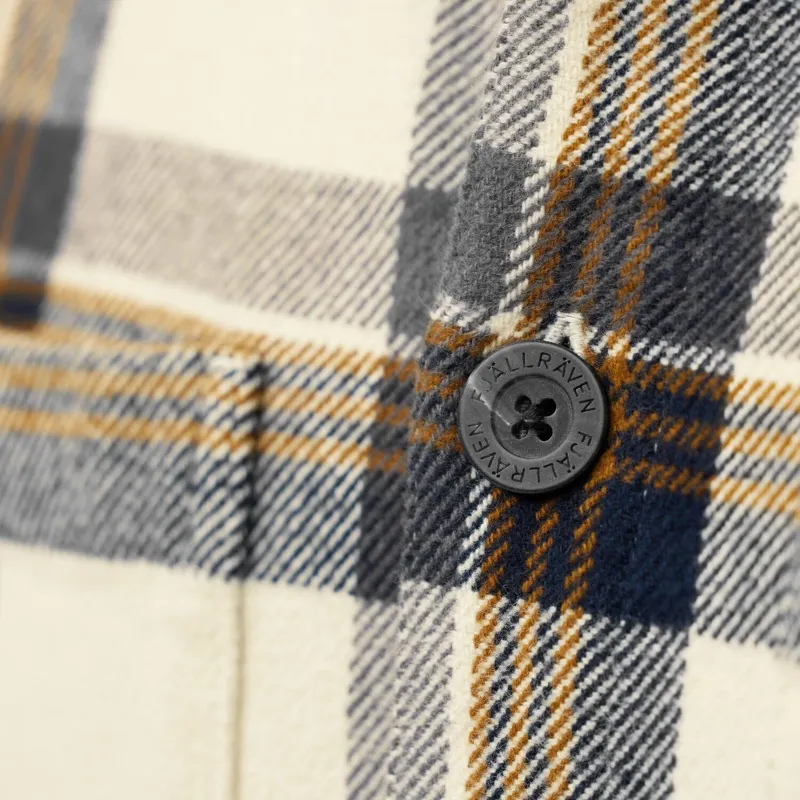 Fjallraven Mens Singi Flannel Overshirt - Black Oak-Dark Navy-9