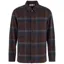 Fjallraven Mens Singi Flannel Overshirt - Black Oak-Dark Navy