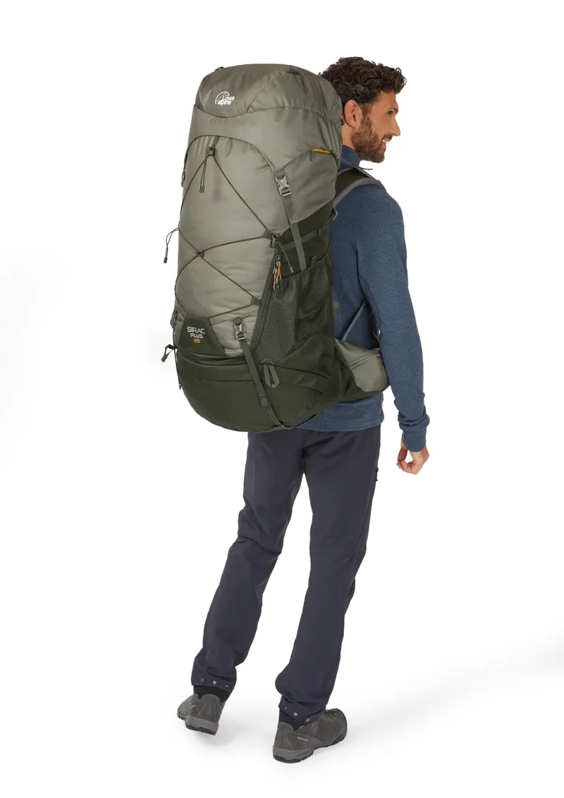 Lowe Alpine Sirac Plus 65 Rucksack - Light Khaki-Army-3