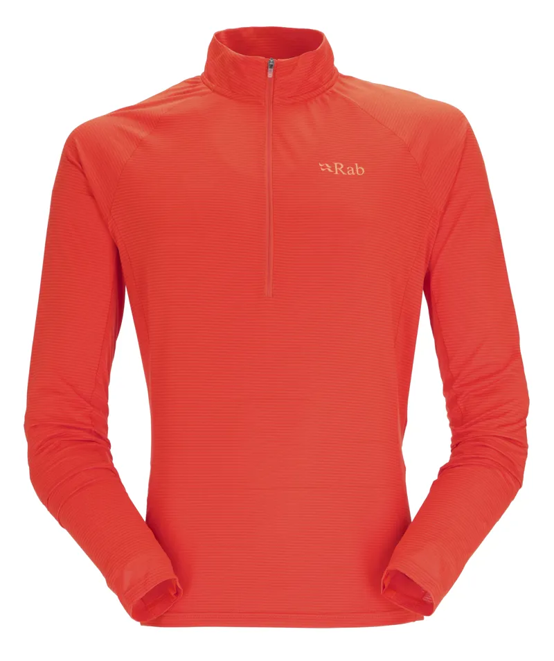 Rab Mens Sonic LS Zip - Firecracker