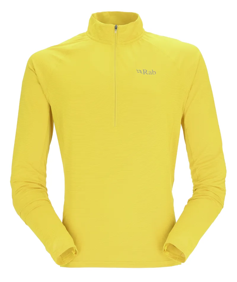 Rab Mens Sonic LS Zip - Zest
