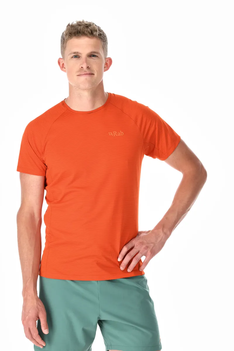 Rab Mens Sonic Short Sleeved Tee - Firecracker-2