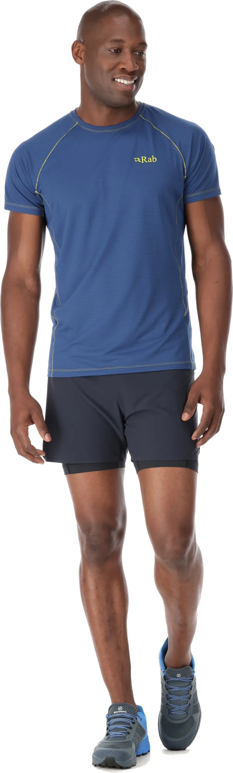 Rab Mens Sonic Short Sleeved Tee - Nightfall Blue-4