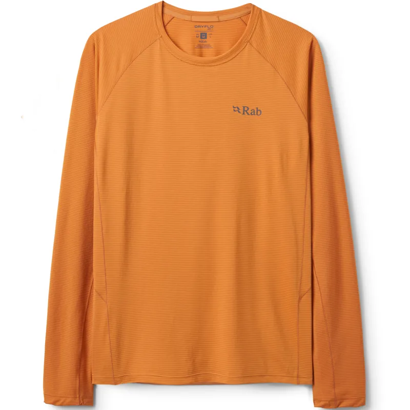 Rab Mens Sonic Long Sleeved Tee - Dark Melba