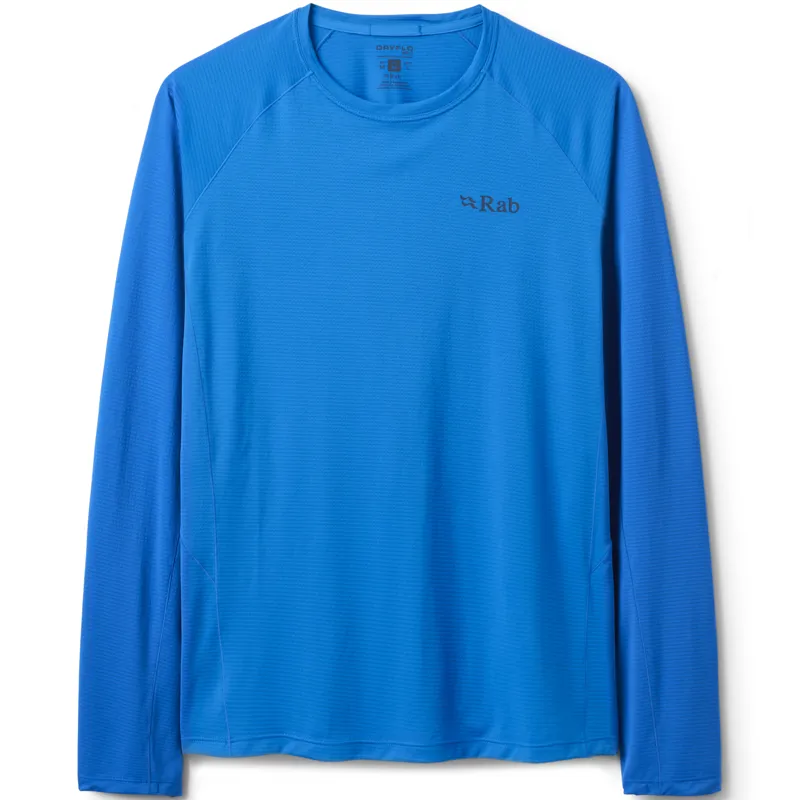 Rab Mens Sonic Long Sleeved Tee - Maya Blue
