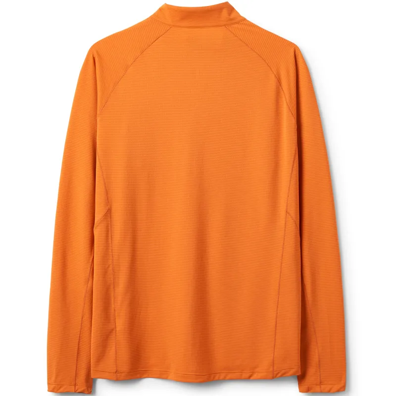 Rab Mens Sonic Long Sleeved Zip-Tee - Dark Melba-1