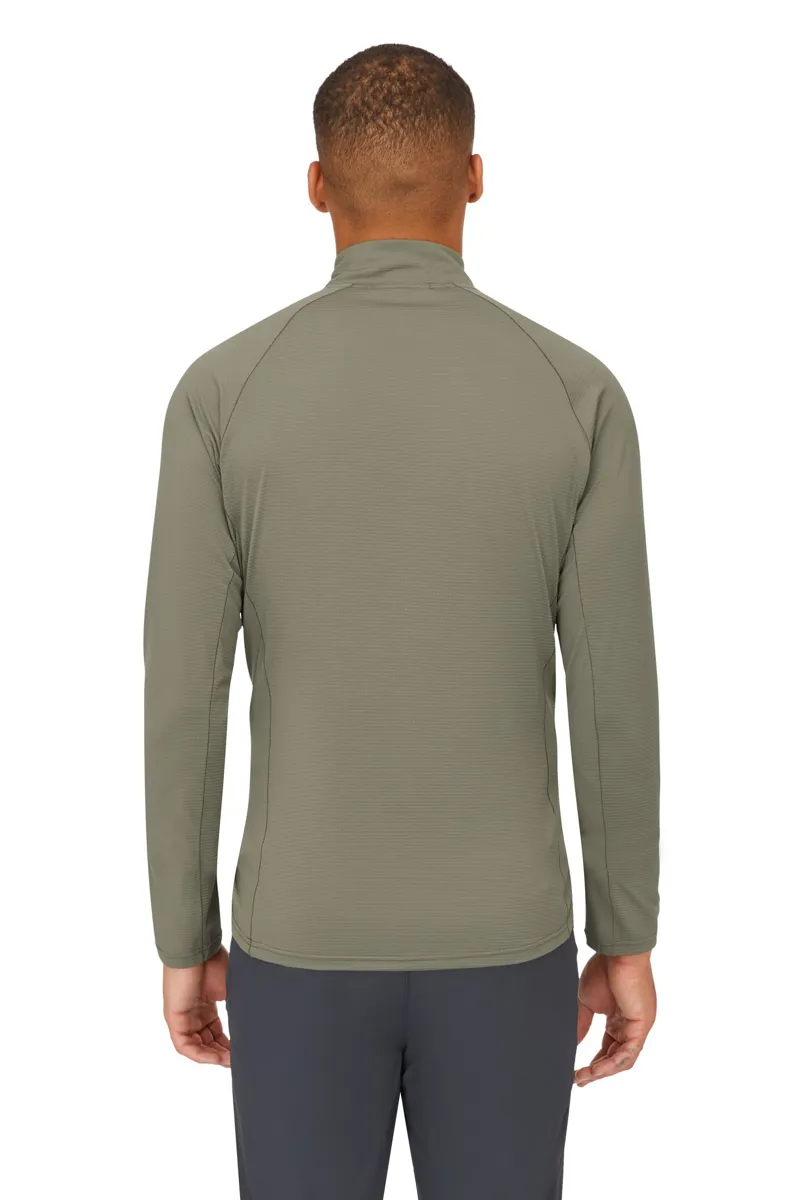 Rab Mens Sonic Long Sleeved Zip-Tee - Light Zinc-4