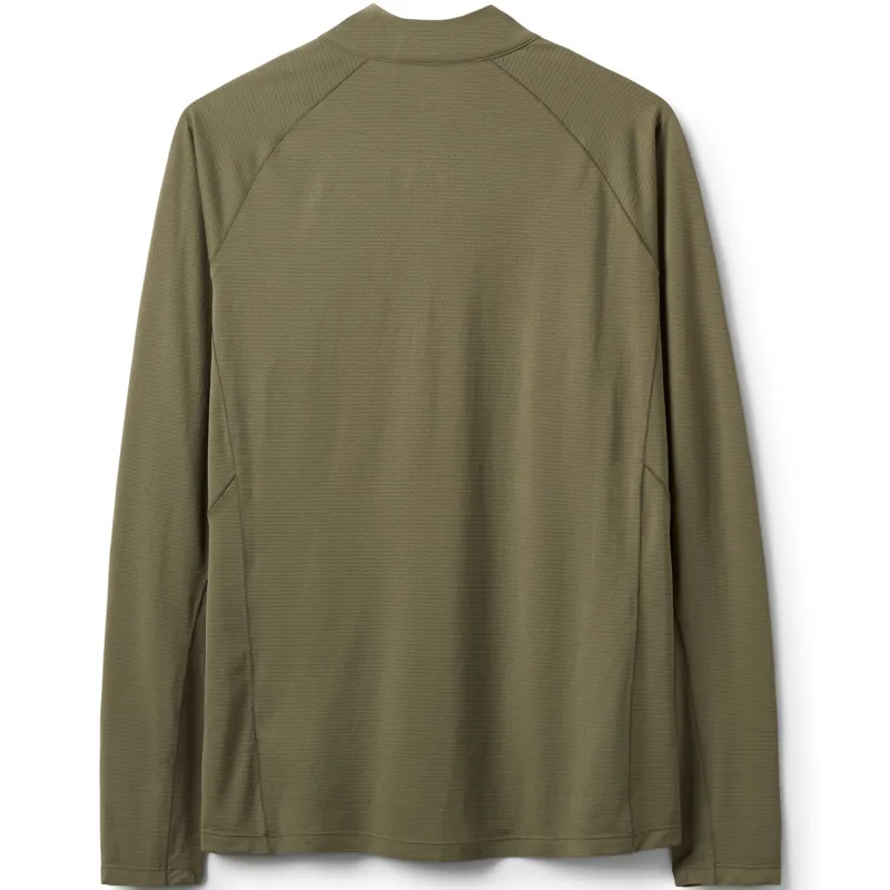 Rab Mens Sonic Long Sleeved Zip-Tee - Light Khaki-1