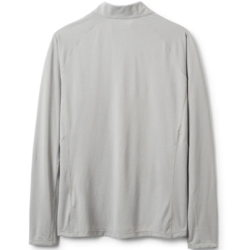 Rab Mens Sonic Long Sleeved Zip-Tee - Light Zinc-1