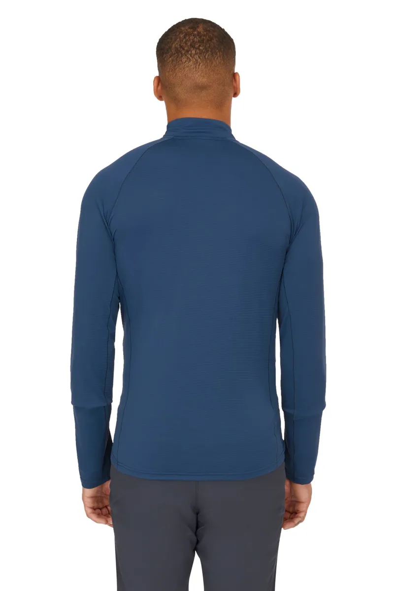 Rab Mens Sonic Long Sleeved Zip-Tee - Tempest Blue-4