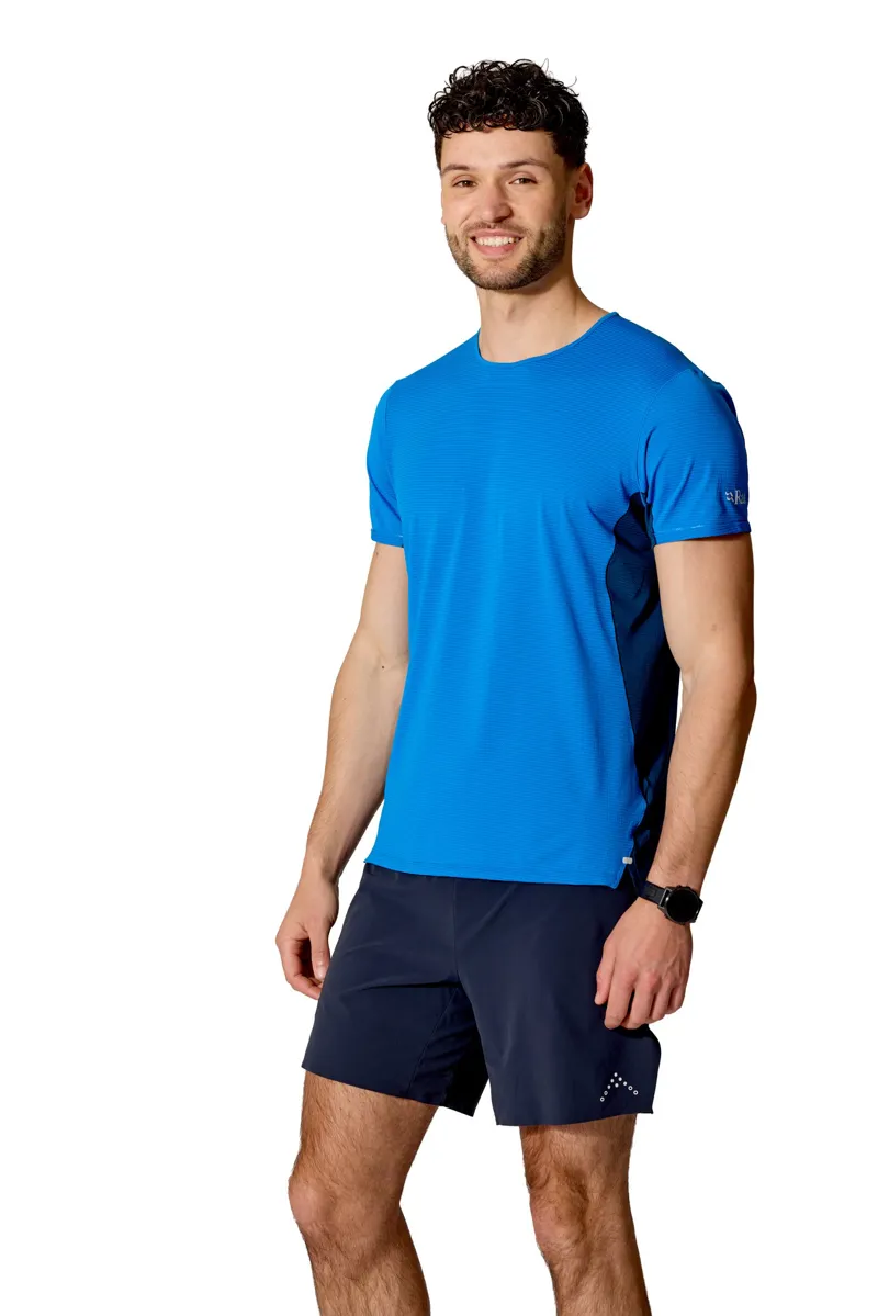 Rab Mens Sonic Ultra Tee - Dark Melba-Light Zinc-3