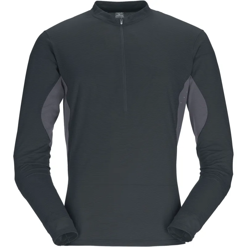 Rab Mens Sonic Ultra Zip-Tee - Beluga-Graphene
