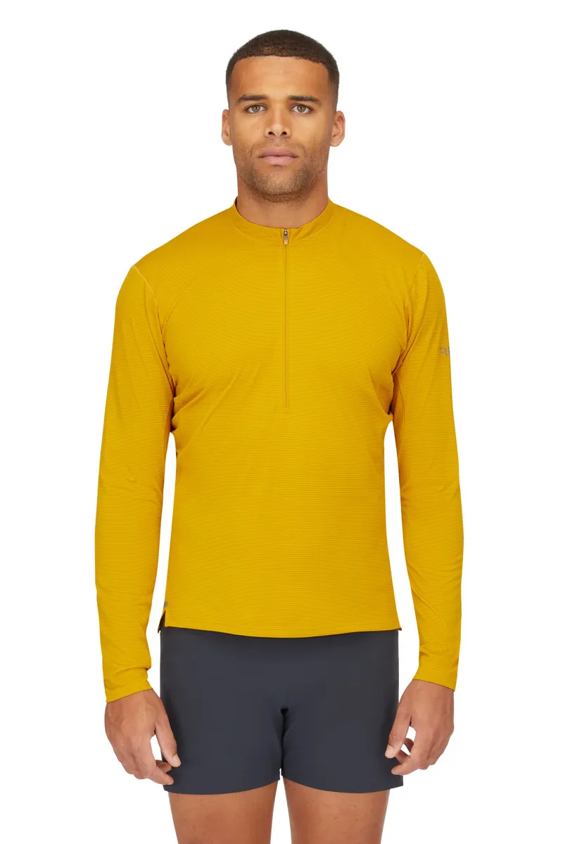 Rab Mens Sonic Ultra Zip-Tee - Beluga-Graphene-1