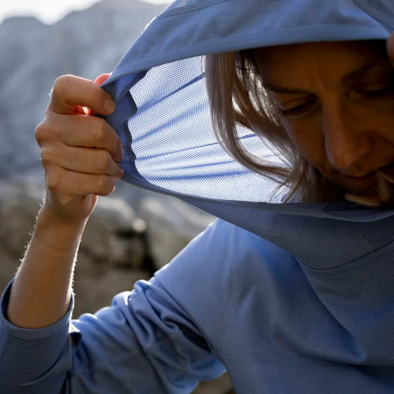 Fjallraven Womens Abisko Sun-Hoodie - Ultramarine-12