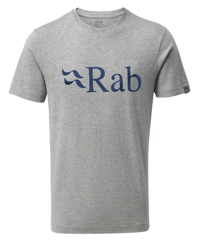 Rab Mens Stance Logo Tee - Grey Marl