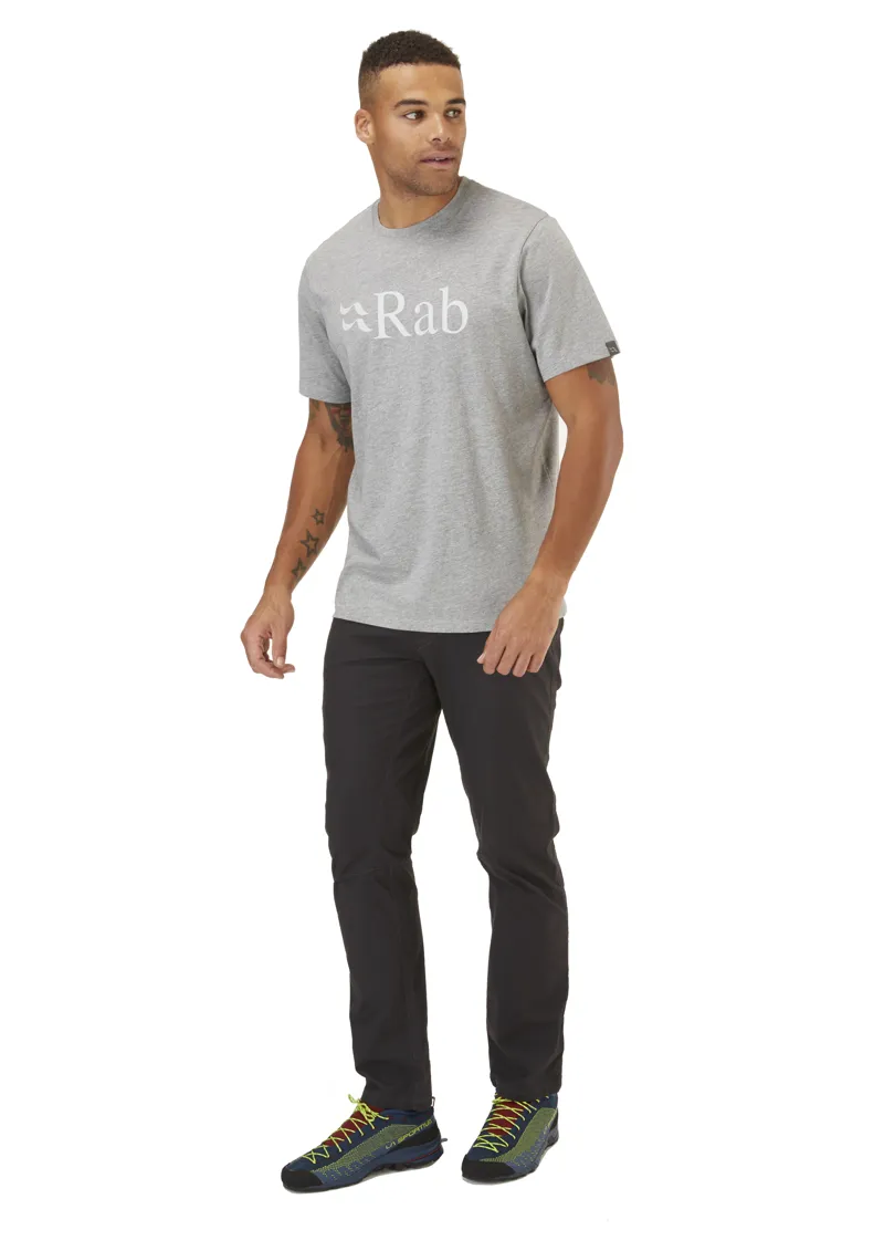 Rab Mens Stance Logo Tee - Grey Marl-1