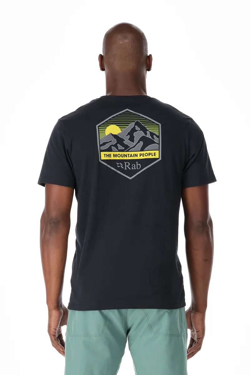 Rab Mens Stance Mountain Peak Tee - Beluga-3