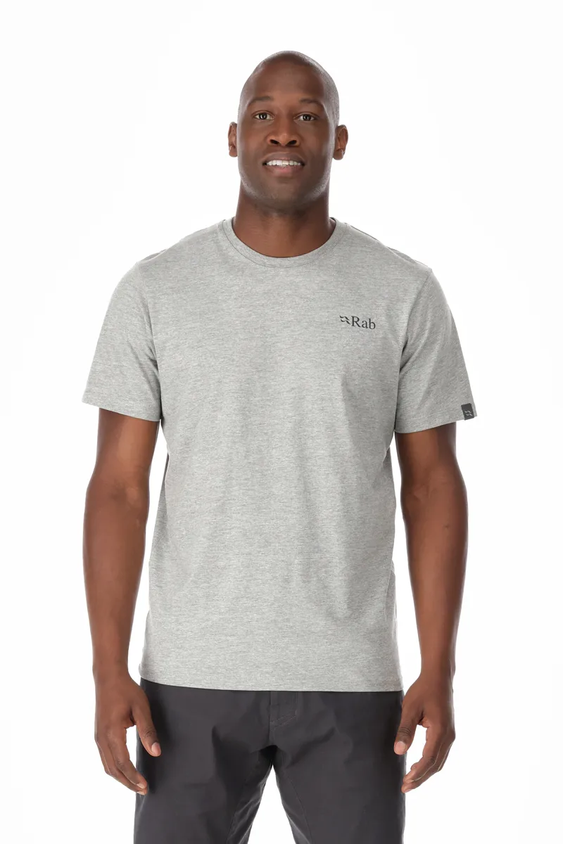 Rab Mens Stance Mountain Peak Tee - Grey Marl-5