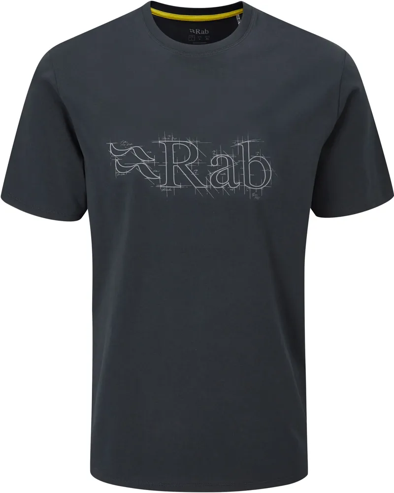 Rab Mens Stance Sketch Tee - Beluga