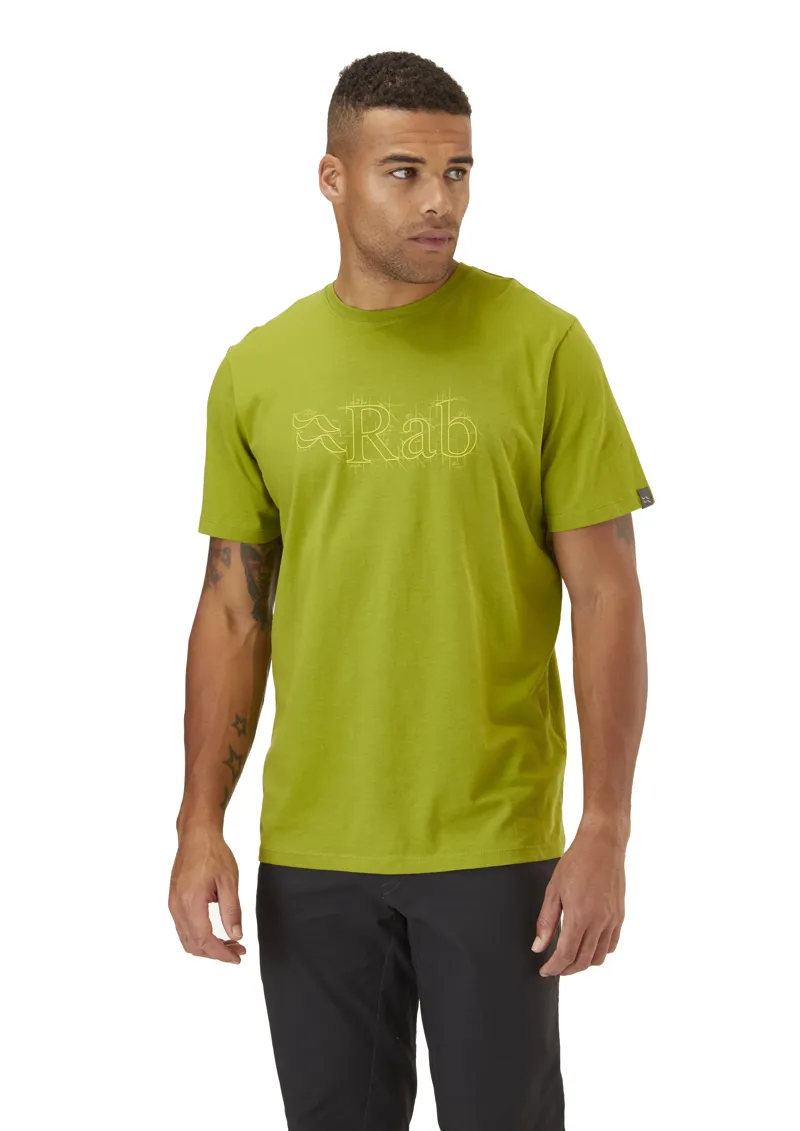 Rab Mens Stance Sketch Tee - Aspen Green-3