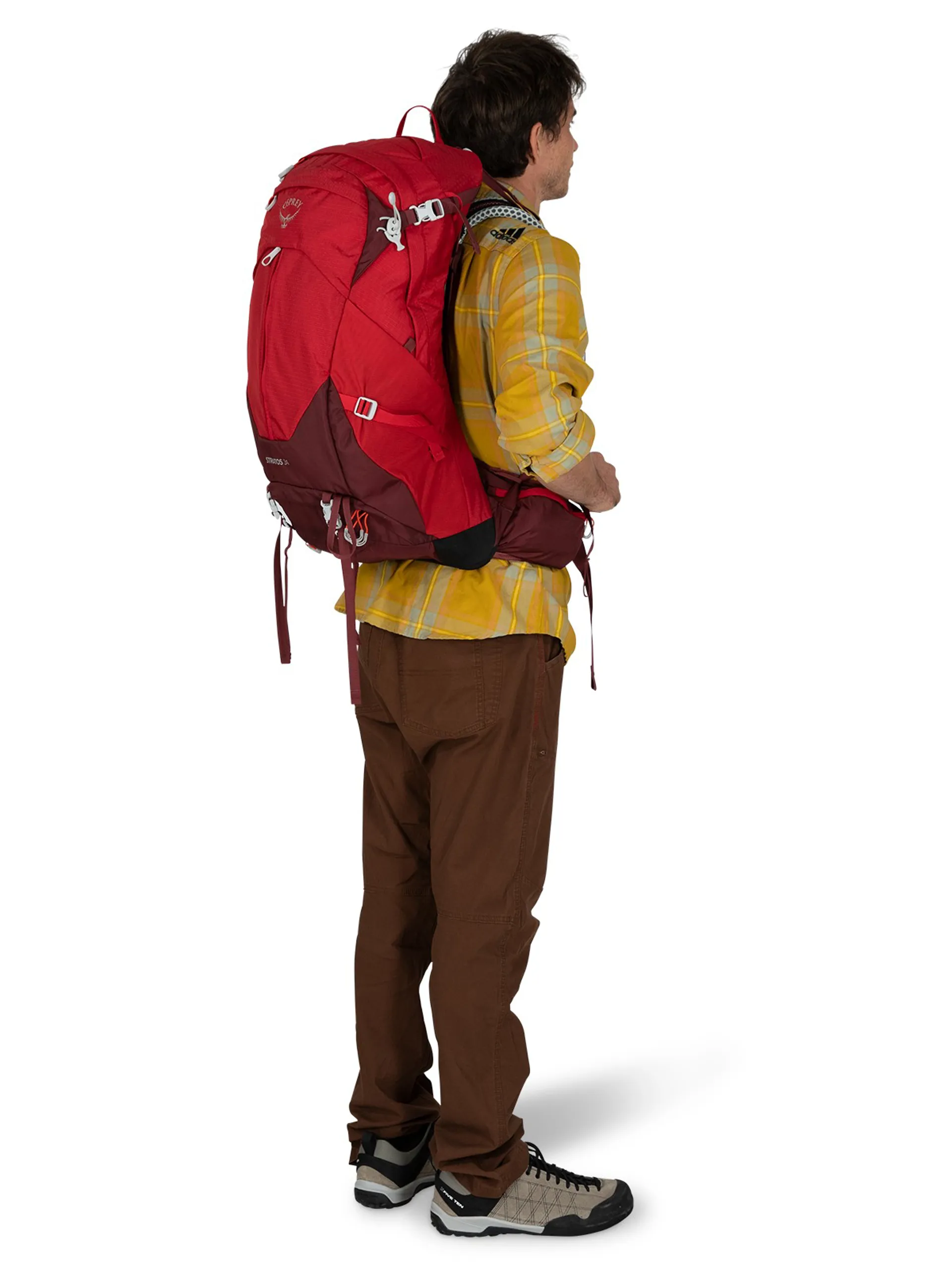 can you use osprey stratos 34 as carry on luggage Men's Day Hiking Campmor The lid compartment includes a zippered pocket for organization What bag should I get?