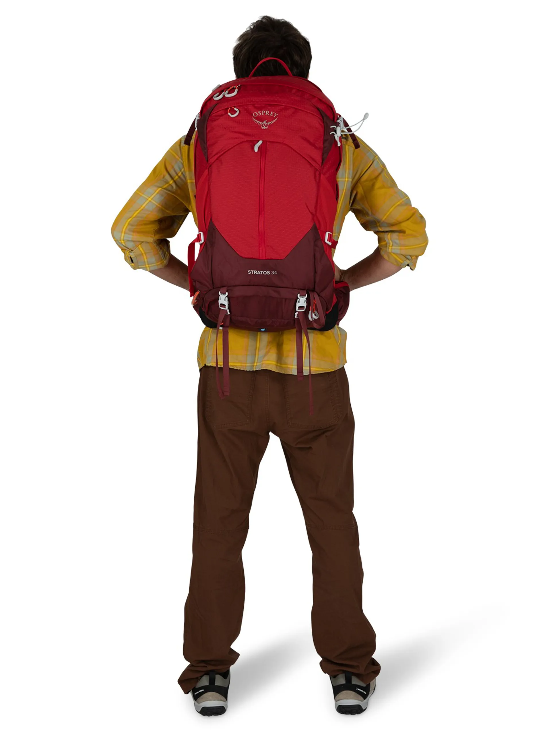 can you use osprey stratos 34 as carry on luggage Men's Day Hiking Campmor The Osprey Stratos 34 backpack in raven black is a versatile daypack for hiking and outdoor activities Osprey Stratos 34 Daypack Review