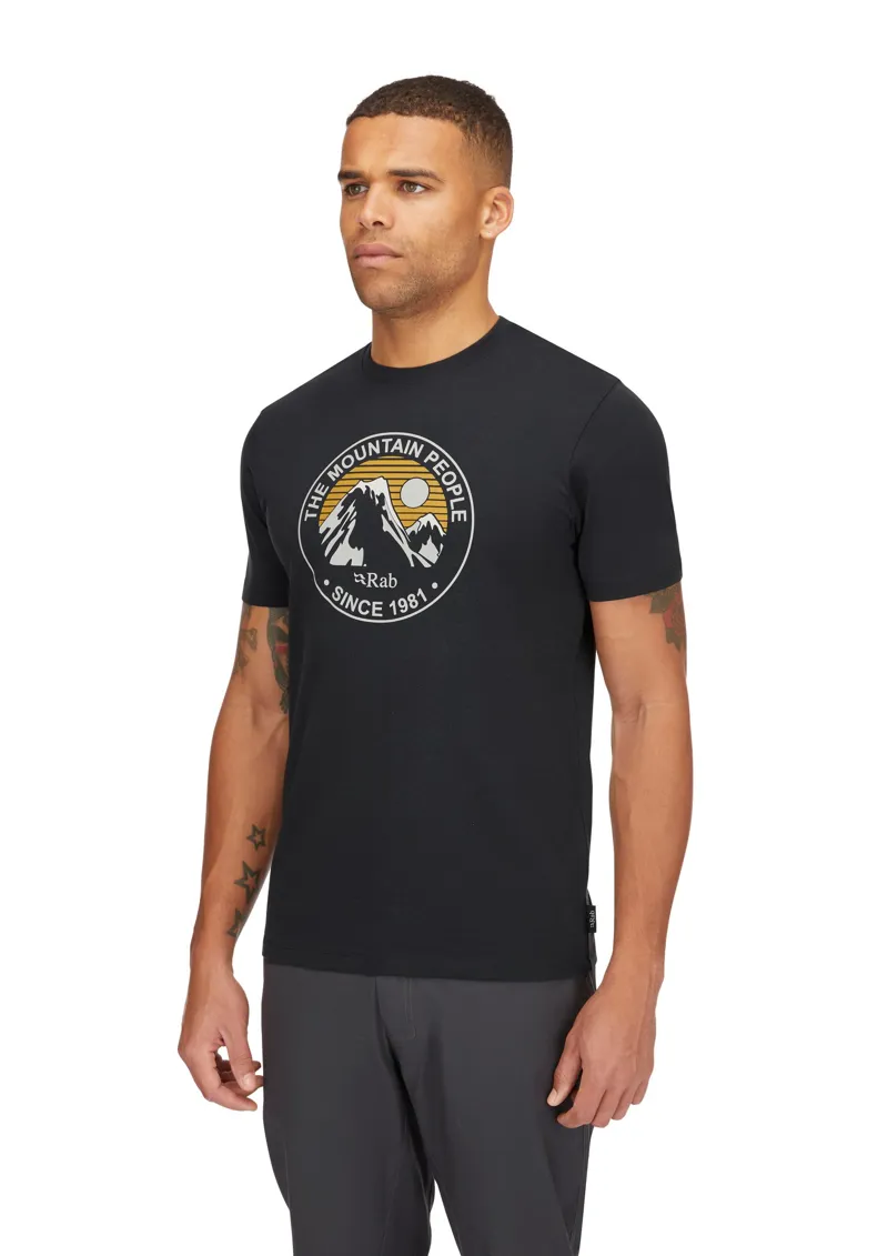 Rab Mens Stance Alpine Peak Tee - White-3