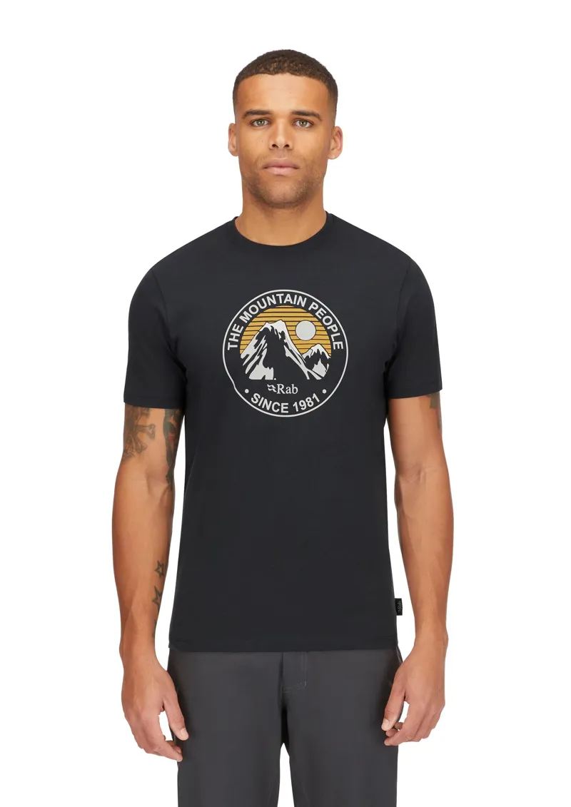 Rab Mens Stance Alpine Peak Tee - Beluga-2