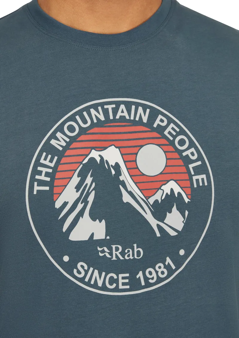 Rab Mens Stance Alpine Peak Tee - Orion Blue-8