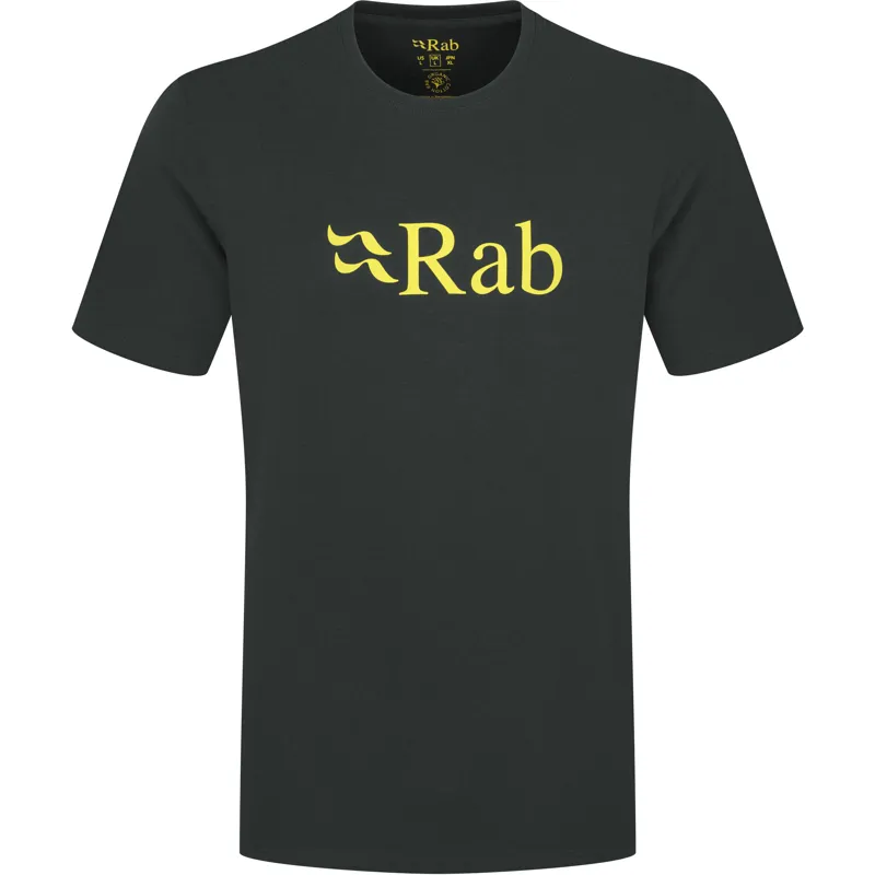 Rab Mens Stance Logo Tee - Beluga-Pollen