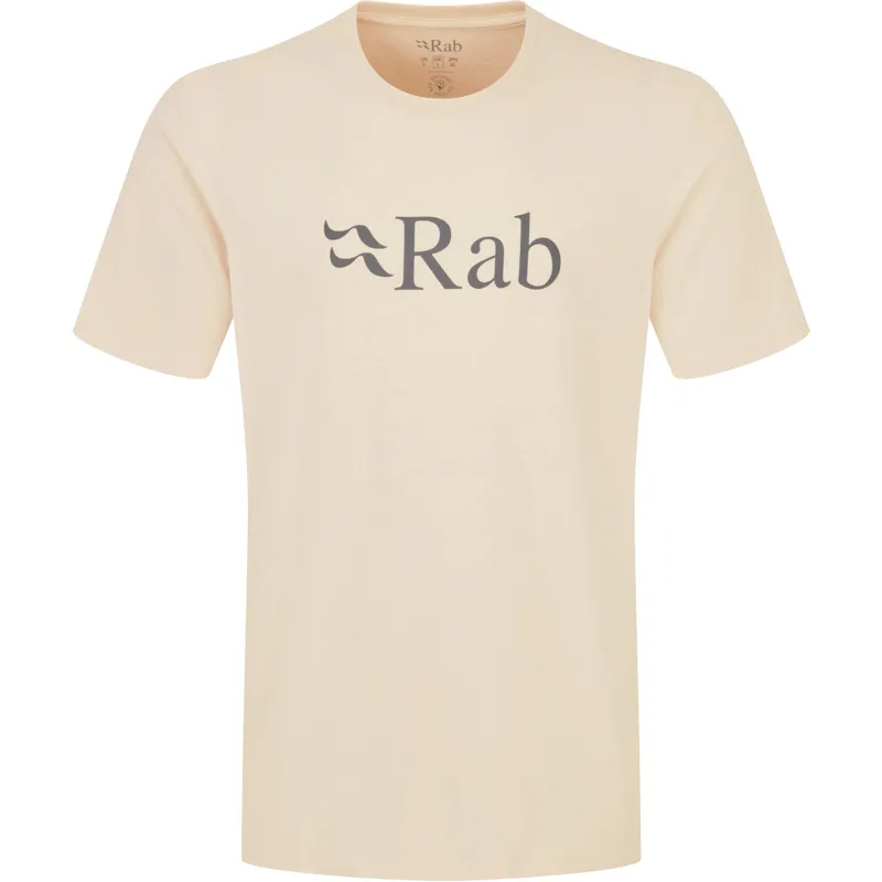 Rab Mens Stance Logo Tee - Ecru