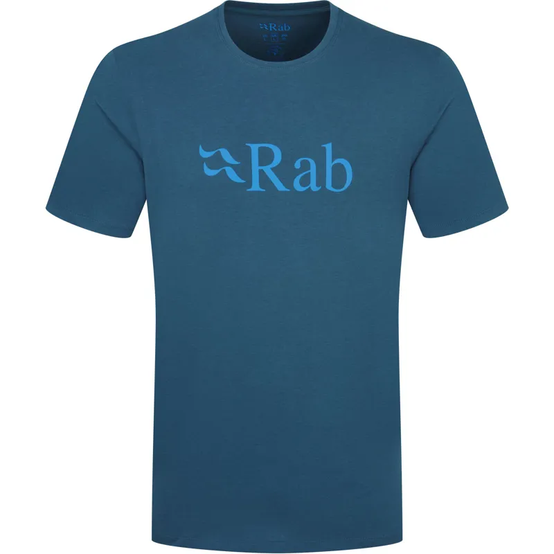 Rab Mens Stance Logo Tee - Tempest Blue