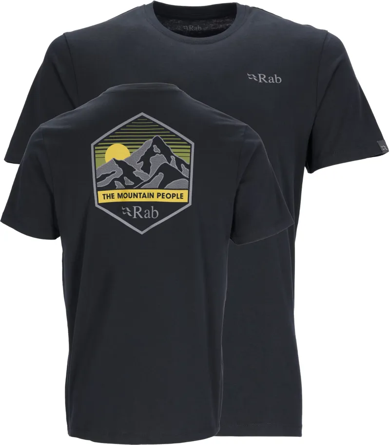 Rab Mens Stance Mountain Peak Tee - Beluga