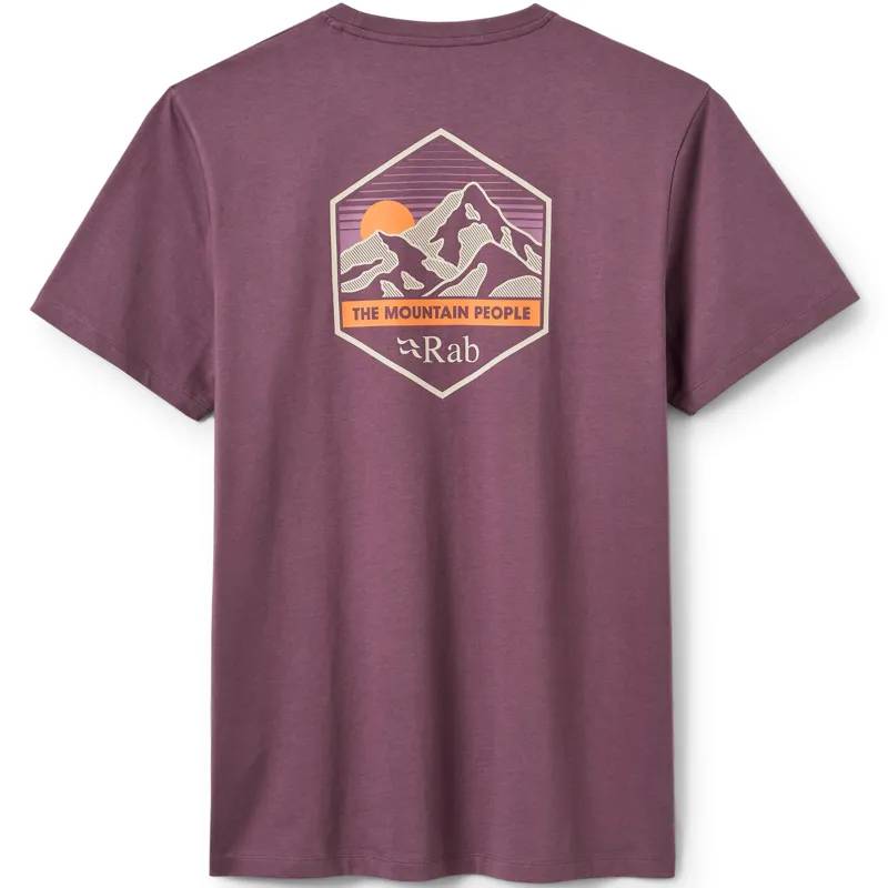 Rab Mens Stance Mountain Peak Tee - Dark Iris-2