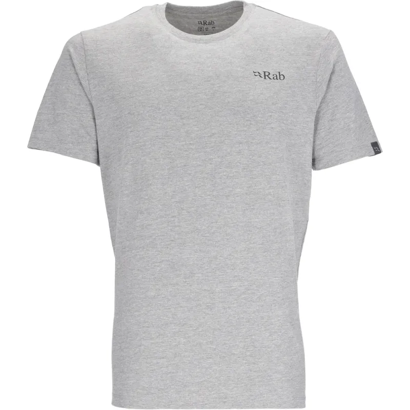 Rab Mens Stance Mountain Peak Tee - Grey Marl-1