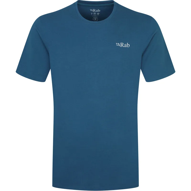 Rab Mens Stance Mountain Peak Tee - Tempest Blue-1