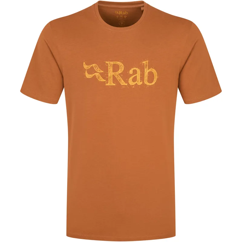 Rab Mens Stance Tech Sketch Tee - Red Earth