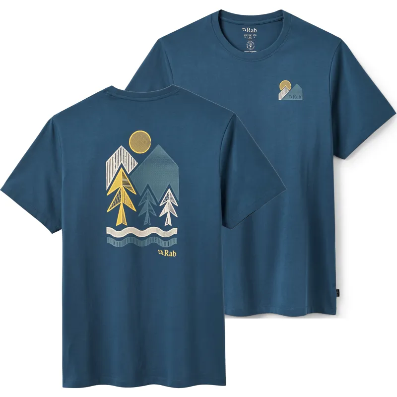 Rab Mens Stance Vista Tee - Tempest Blue