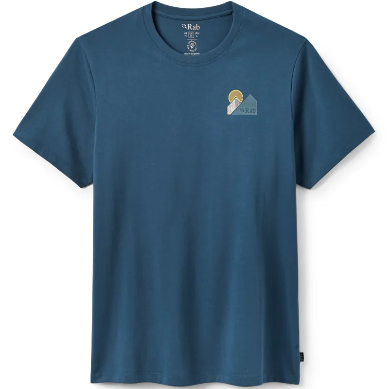 Rab Mens Stance Vista Tee - Tempest Blue-1
