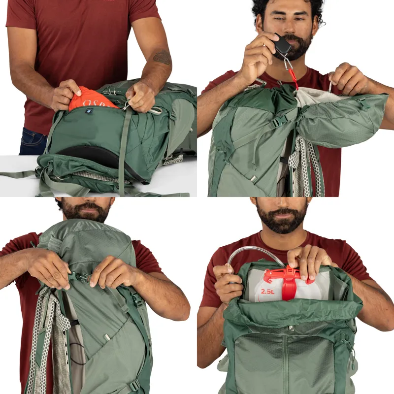 Osprey Mens Stratos 44 Rucksack - Pine Leaf-12