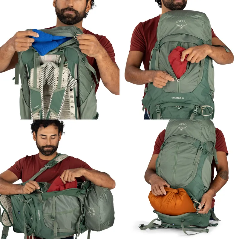 Osprey Mens Stratos 44 Rucksack - Pine Leaf-9