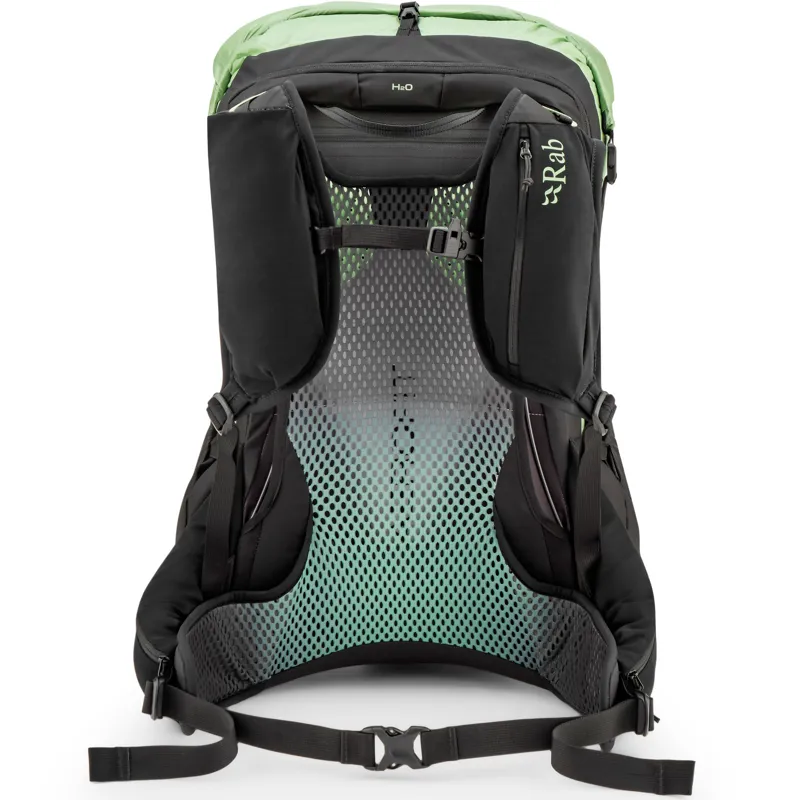 Rab Womens Syclon XP 28ND Rucksack - Black-Dark Fig Green-3