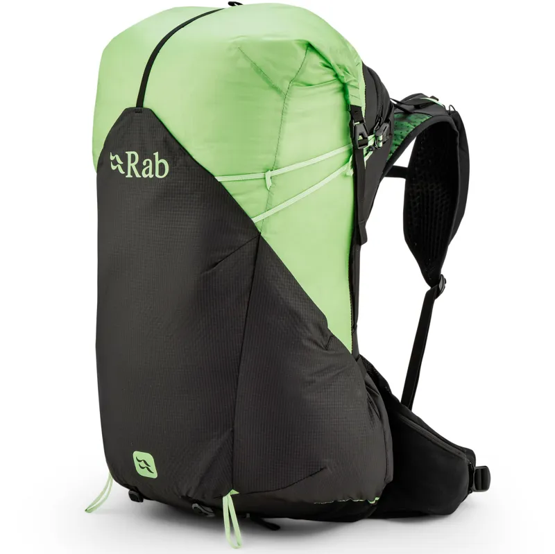 Rab Womens Syclon XP 38ND Rucksack - Black-Dark Fig Green