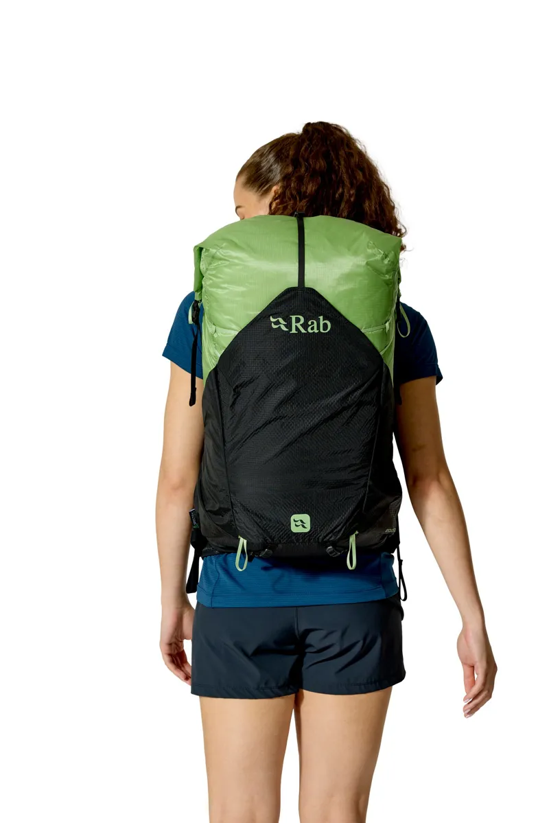 Rab Womens Syclon XP 38ND Rucksack - Black-Dark Fig Green-10