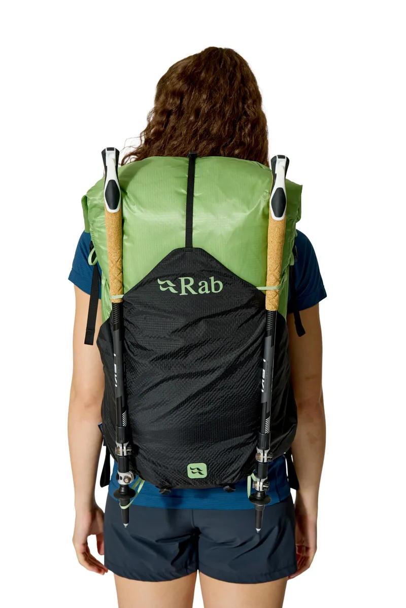 Rab Womens Syclon XP 38ND Rucksack - Black-Dark Fig Green-4