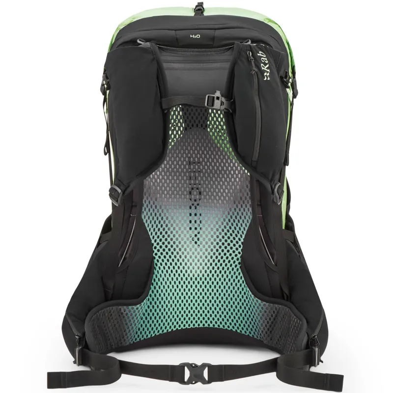 Rab Womens Syclon XP 38ND Rucksack - Black-Dark Fig Green-3