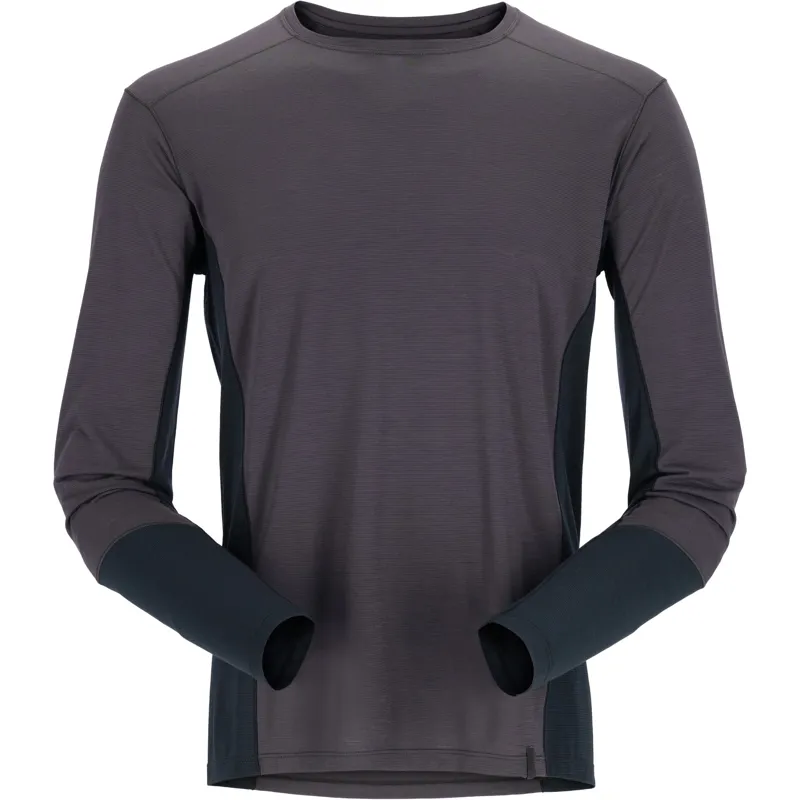 Rab Mens Syncrino Base Long Sleeved Tee - Graphene