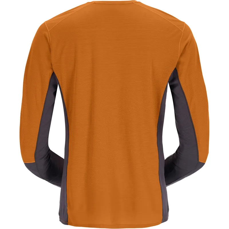 Rab Mens Syncrino Base Long Sleeved Tee - Marmalade-1