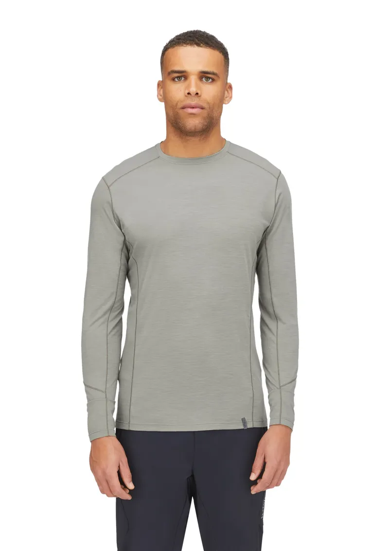 Rab Mens Syncrino Base Long Sleeved Tee - Olive-Olive-1