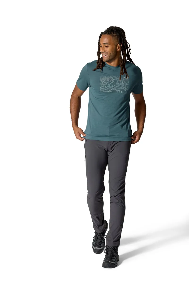 Rab Mens Syncrino Ridge Tee - Orion Blue-2